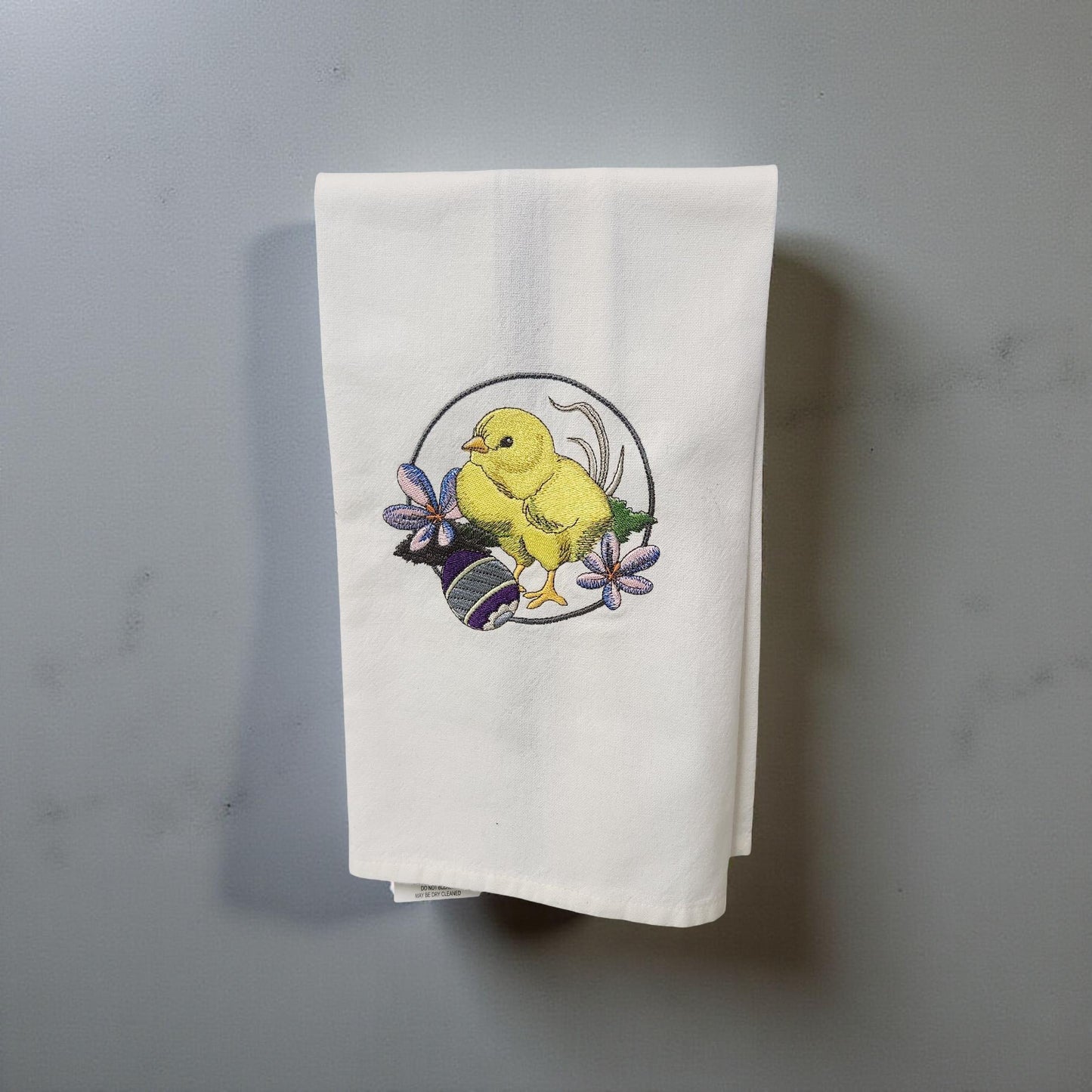 Hand-Crafted Embroidered Easter Hand Towels
