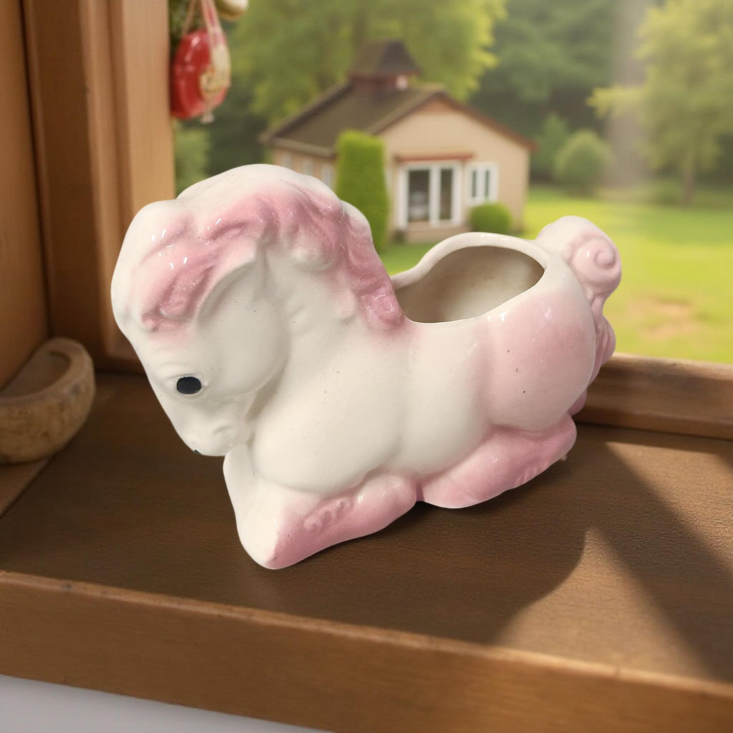 Whimsical Vintage Horse Planters