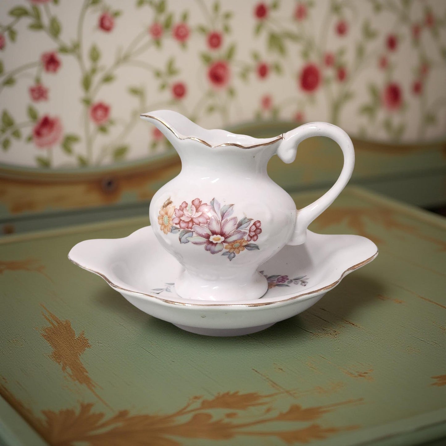 Vintage Gravy Dish and Plate