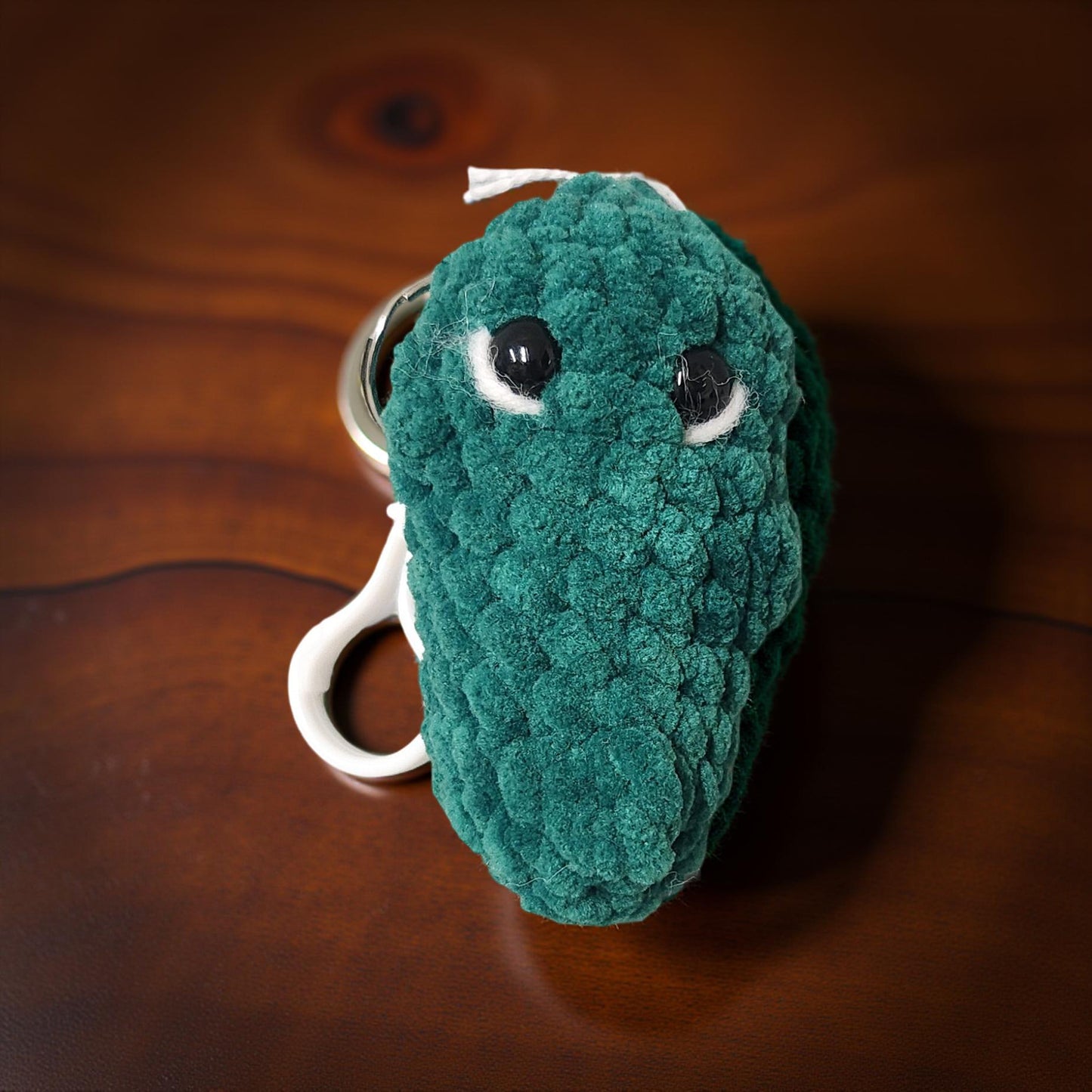 Handmade Crochet Plushie Keychains – Bear & Pickle