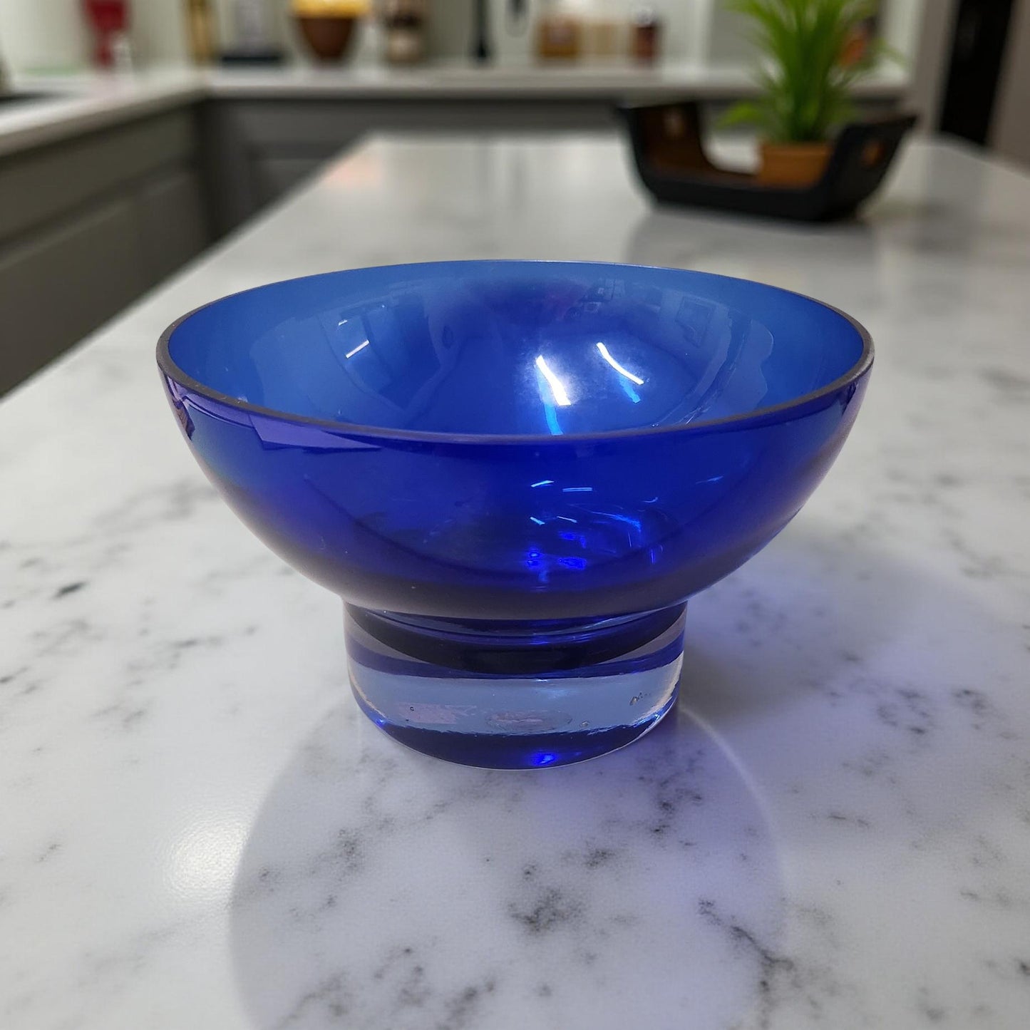 Collectible LG Wright Cobalt Blue Hen Dish or Cobalt Blue Bowl