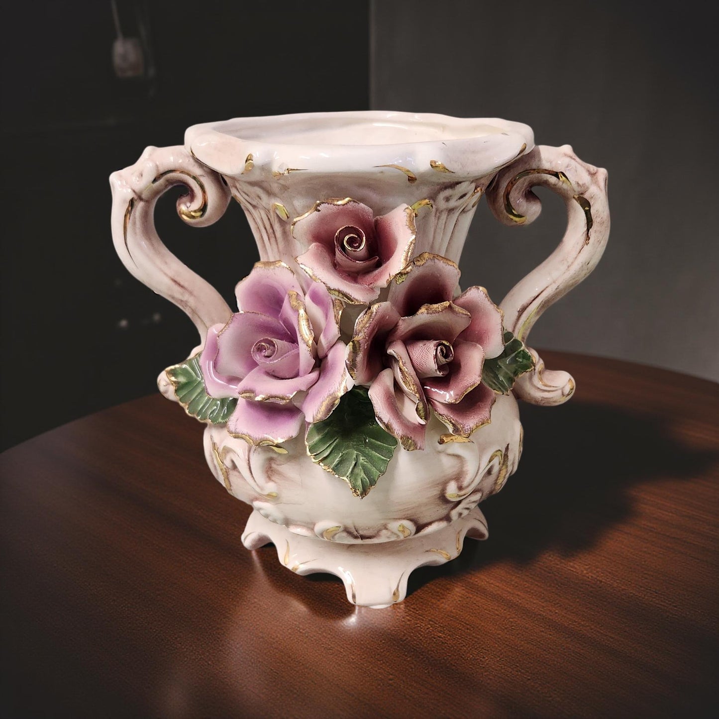 Capo Di Monte Porcelain Vases