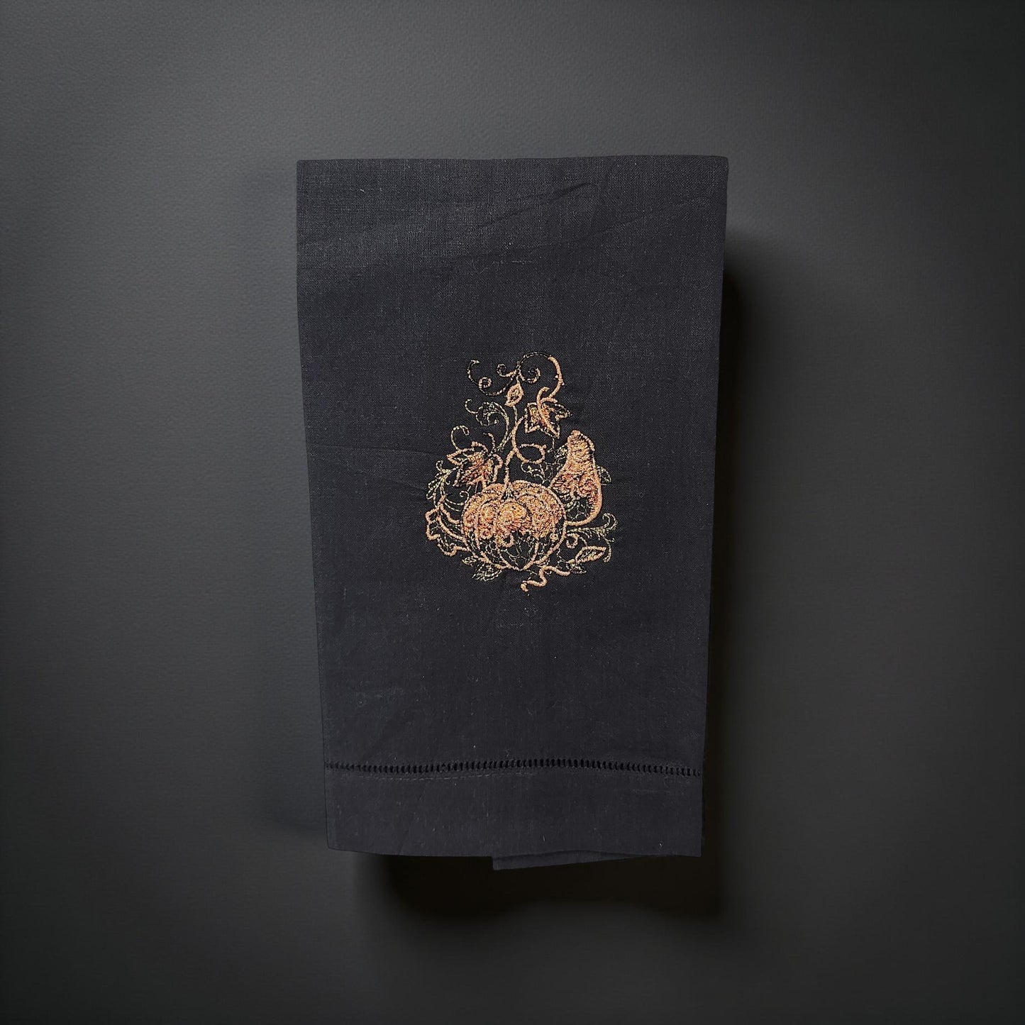 Hand-Crafted Embroidered Halloween Hand Towels