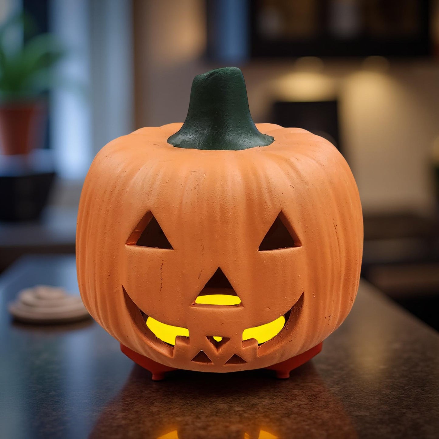 Vintage Jack-o-Lantern Candle Holders - Halloween Decor