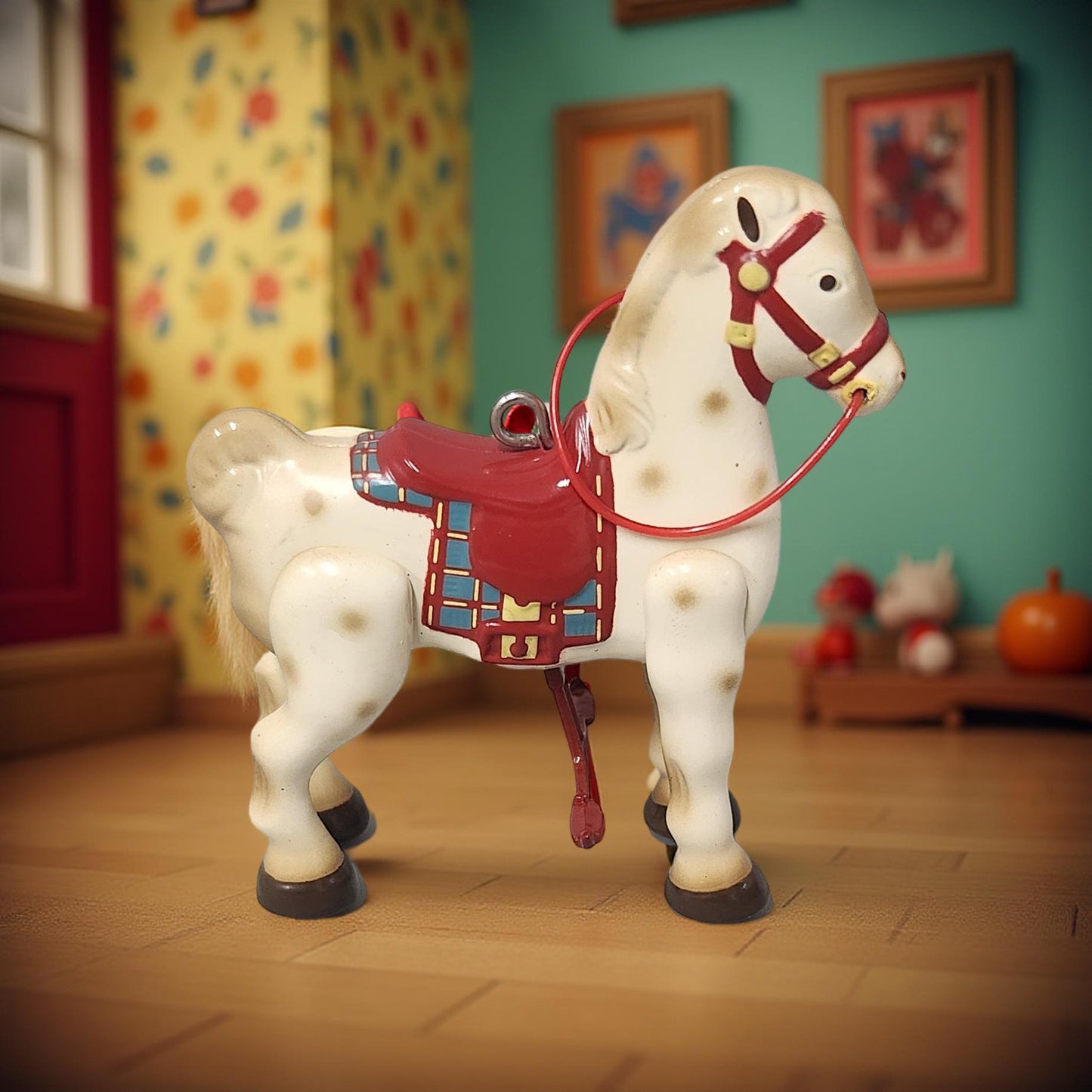 Rare 1939 Mobi Horse Hallmark Ornament - Holiday Tree Decoration