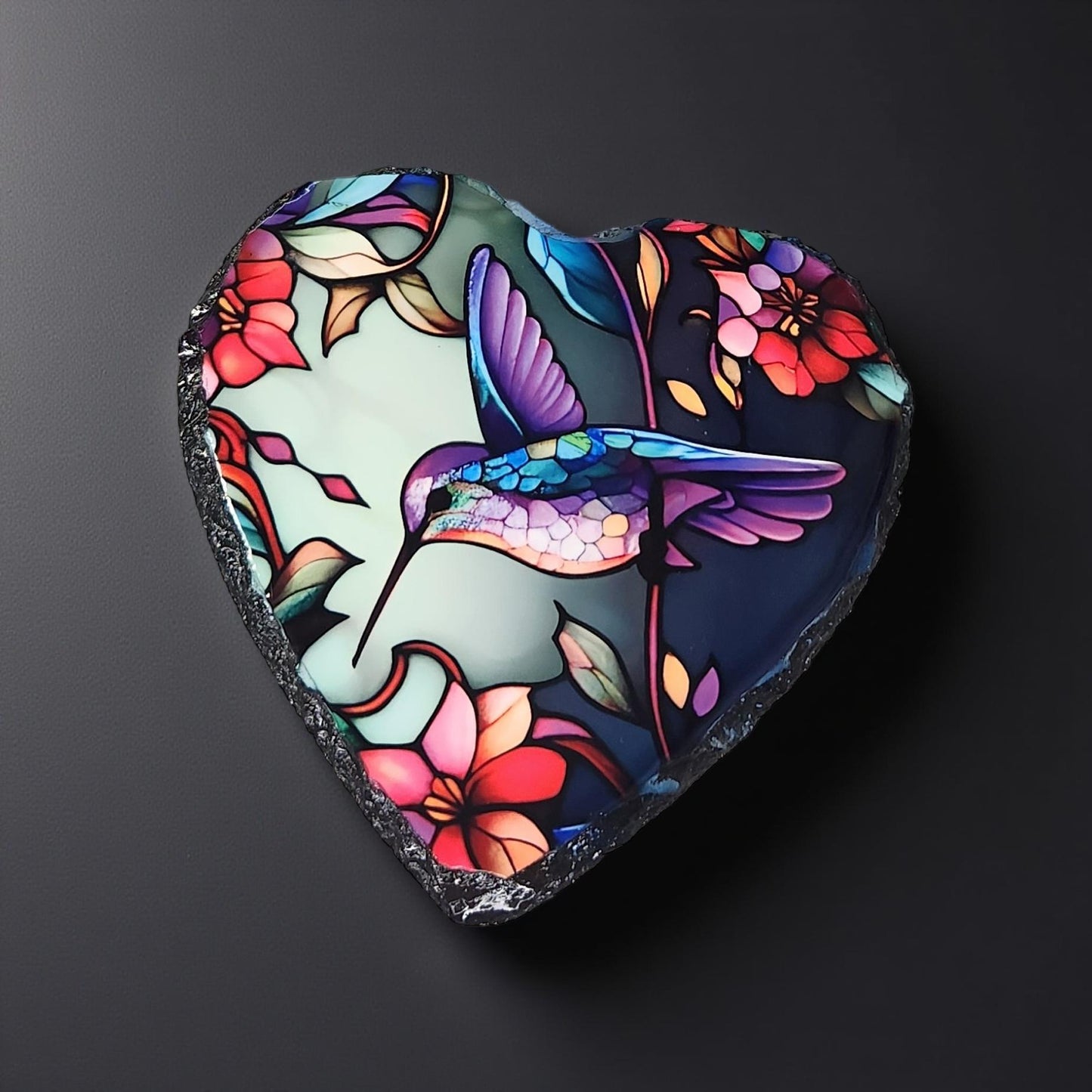 Hummingbird Decorative Slate - Beautiful Memorial Sign