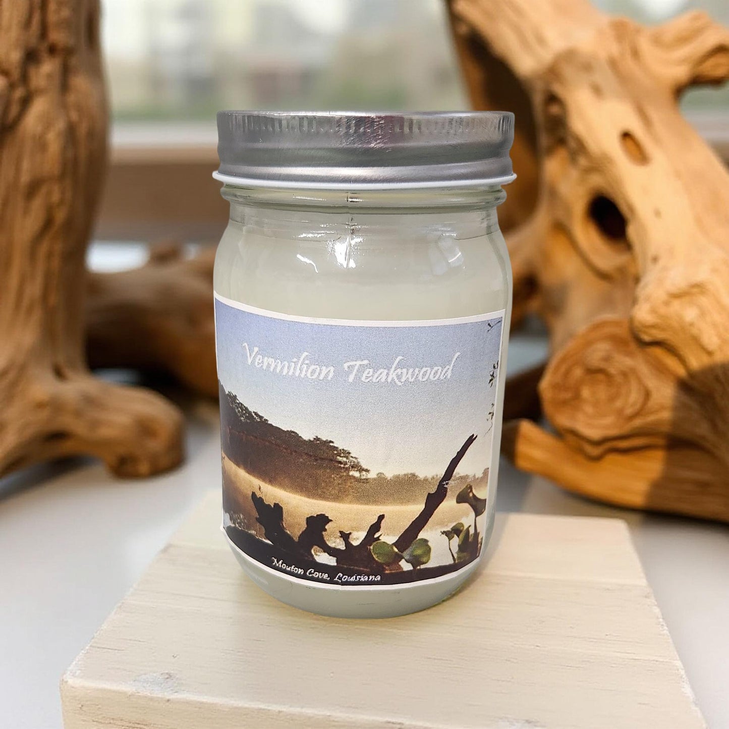 Mason Jar Luxury Wax Candles - Louisiana Scenery
