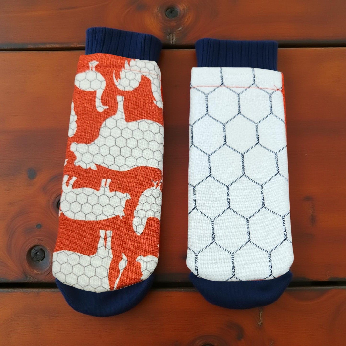 Cast Iron Handle Sleeves - Handmade Pot Holder Protectors