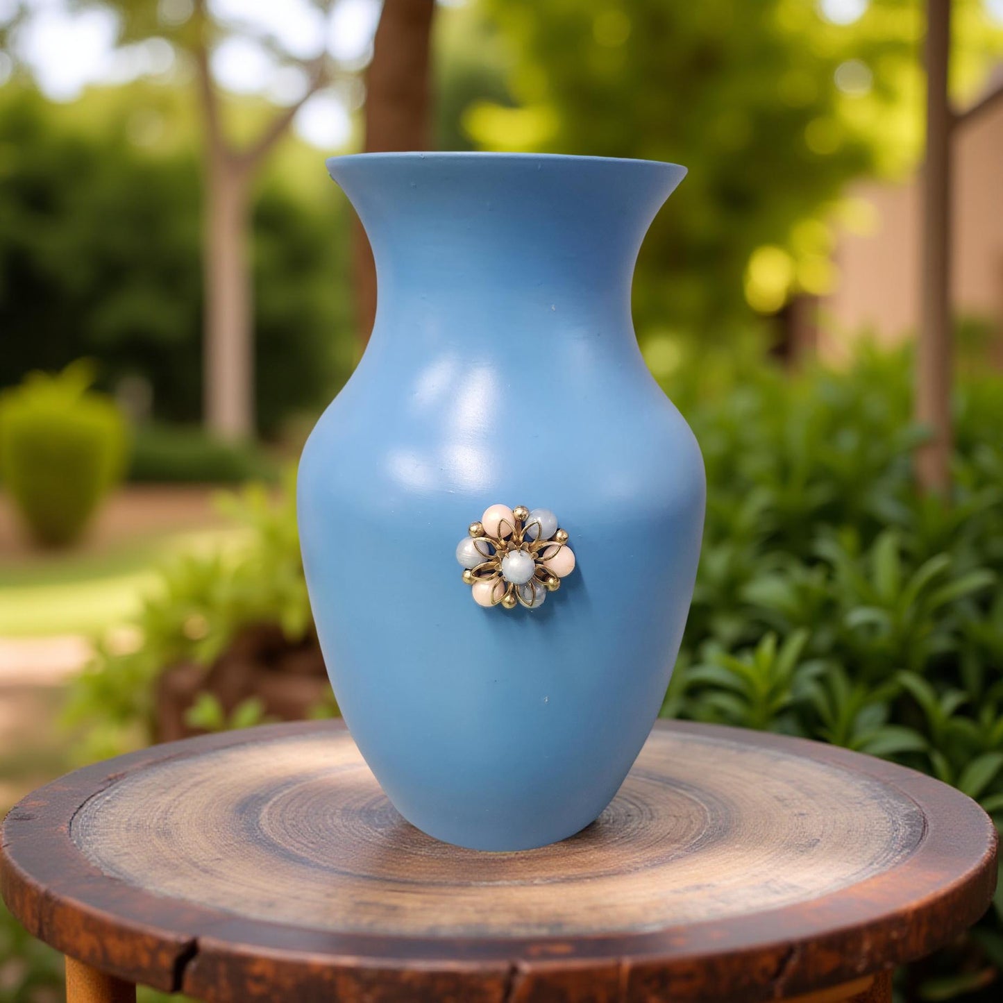 Rustic Kitchen Table Centerpiece, Vintage Style Vase - Home Decor