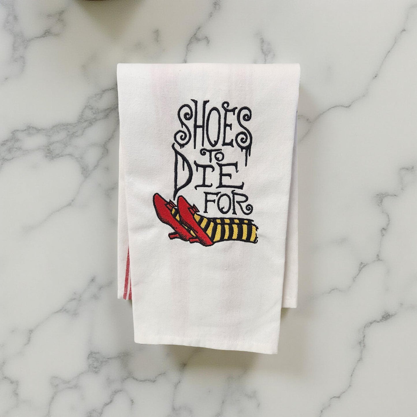 Hand-Crafted Embroidered Halloween Hand Towels