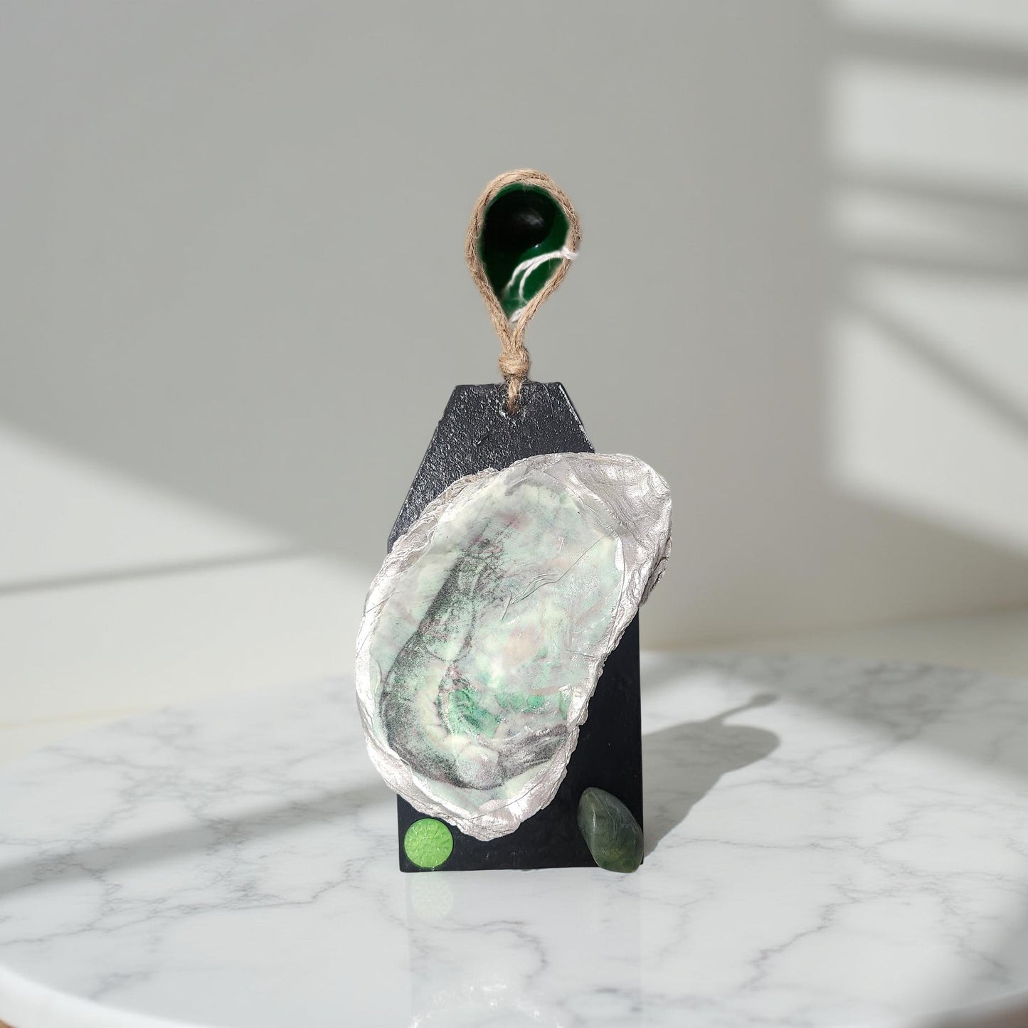 Decorative Louisiana Oyster Shell Art - Hand-crafted