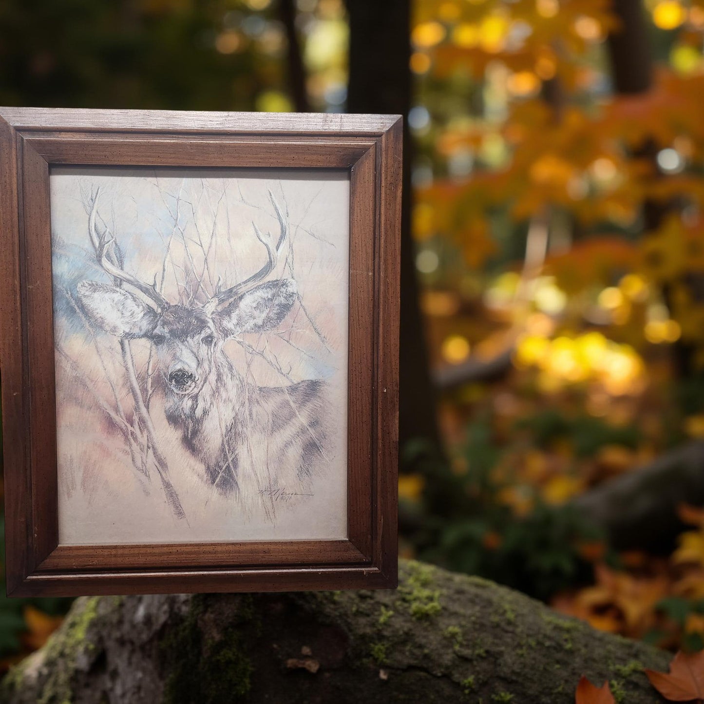Artistic Elegance: The Silent Buck Print