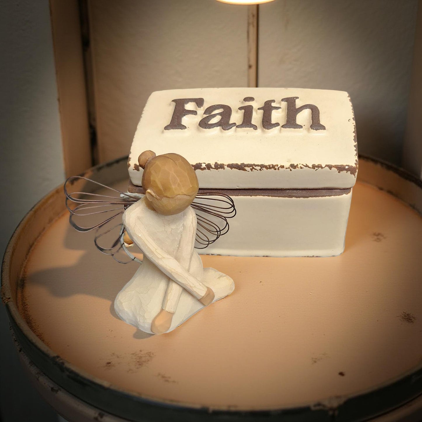 Willow Tree Angel and Faith Box