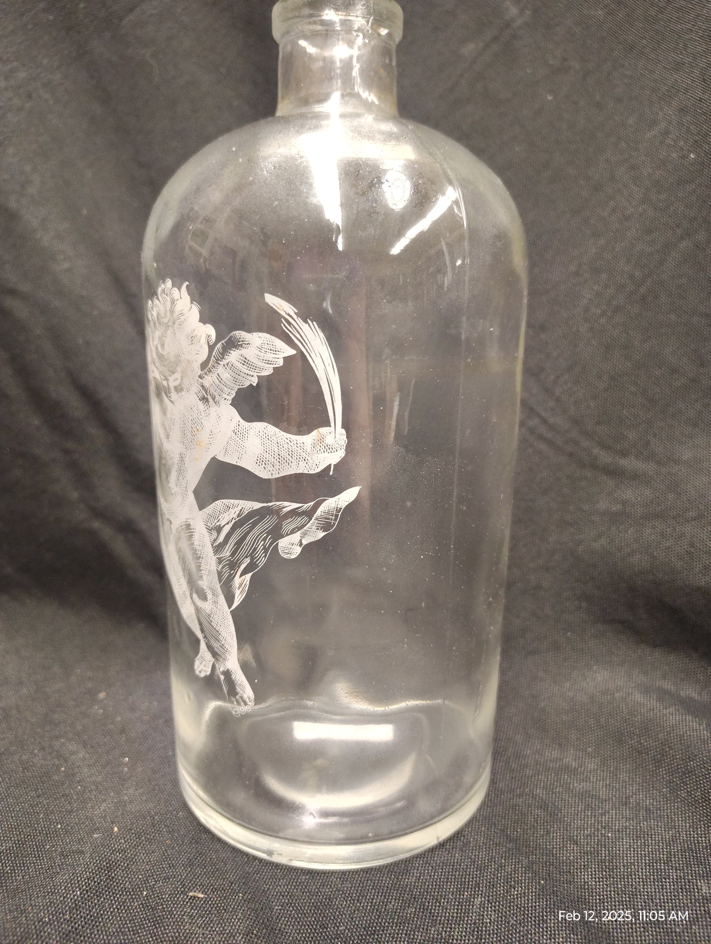 Apothecary Jar with Etched Glass