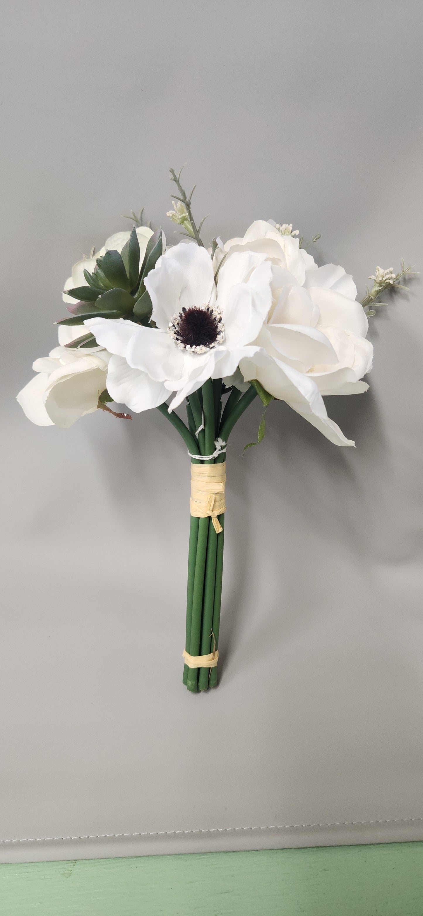 Handheld White Bouquet - Elegant Wedding Flower Arrangement