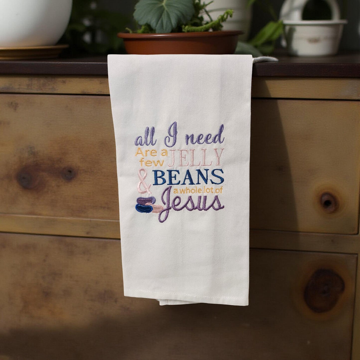 Hand-Crafted Embroidered Hand Towels – Camping, Coffee, Music & More