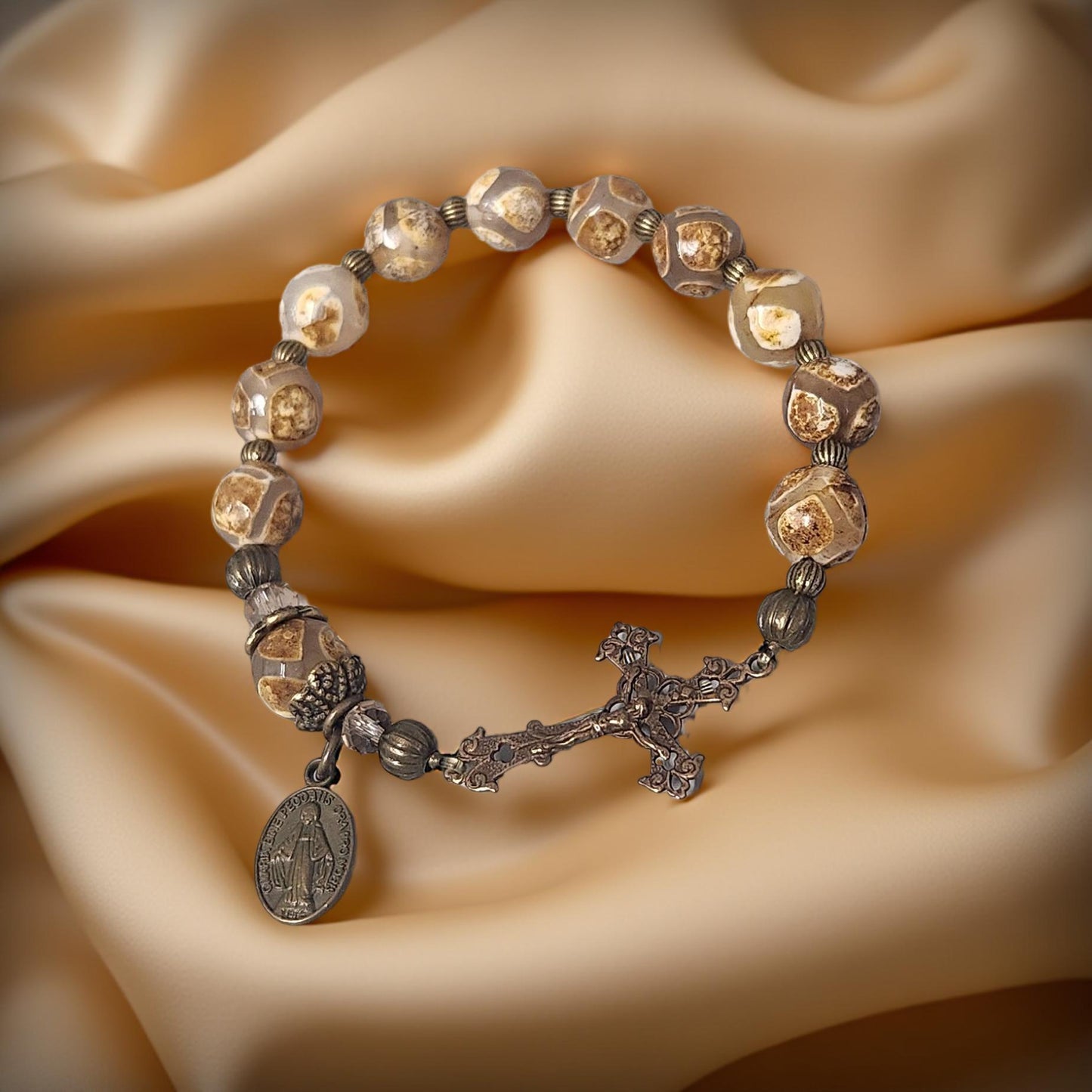 Boho Tibetan Style Bracelet - Handcrafted Religious Jewelry