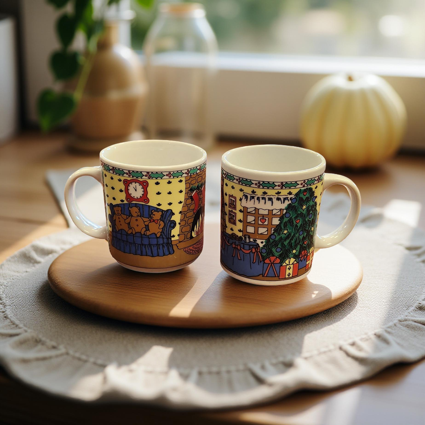 Vintage Christmas Mugs