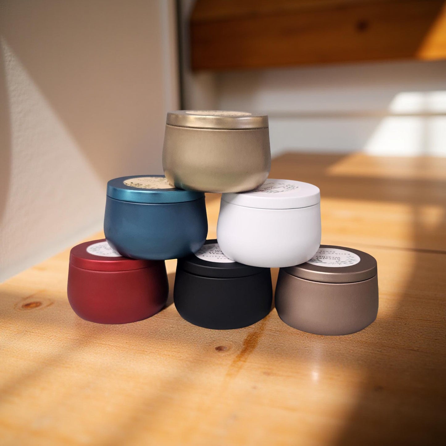 Wooden Wick Soy Candles by Earthen Charms
