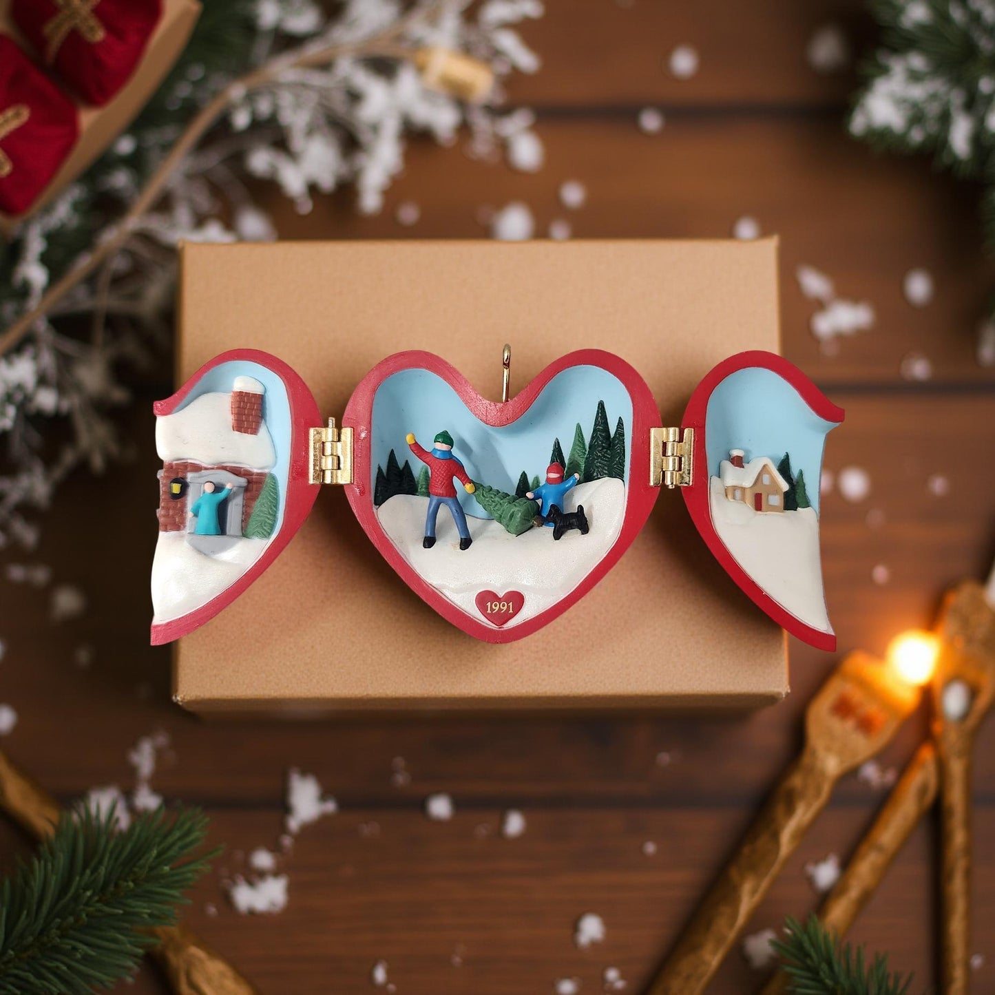 Vintage Heart of Christmas Hallmark Ornaments Collection