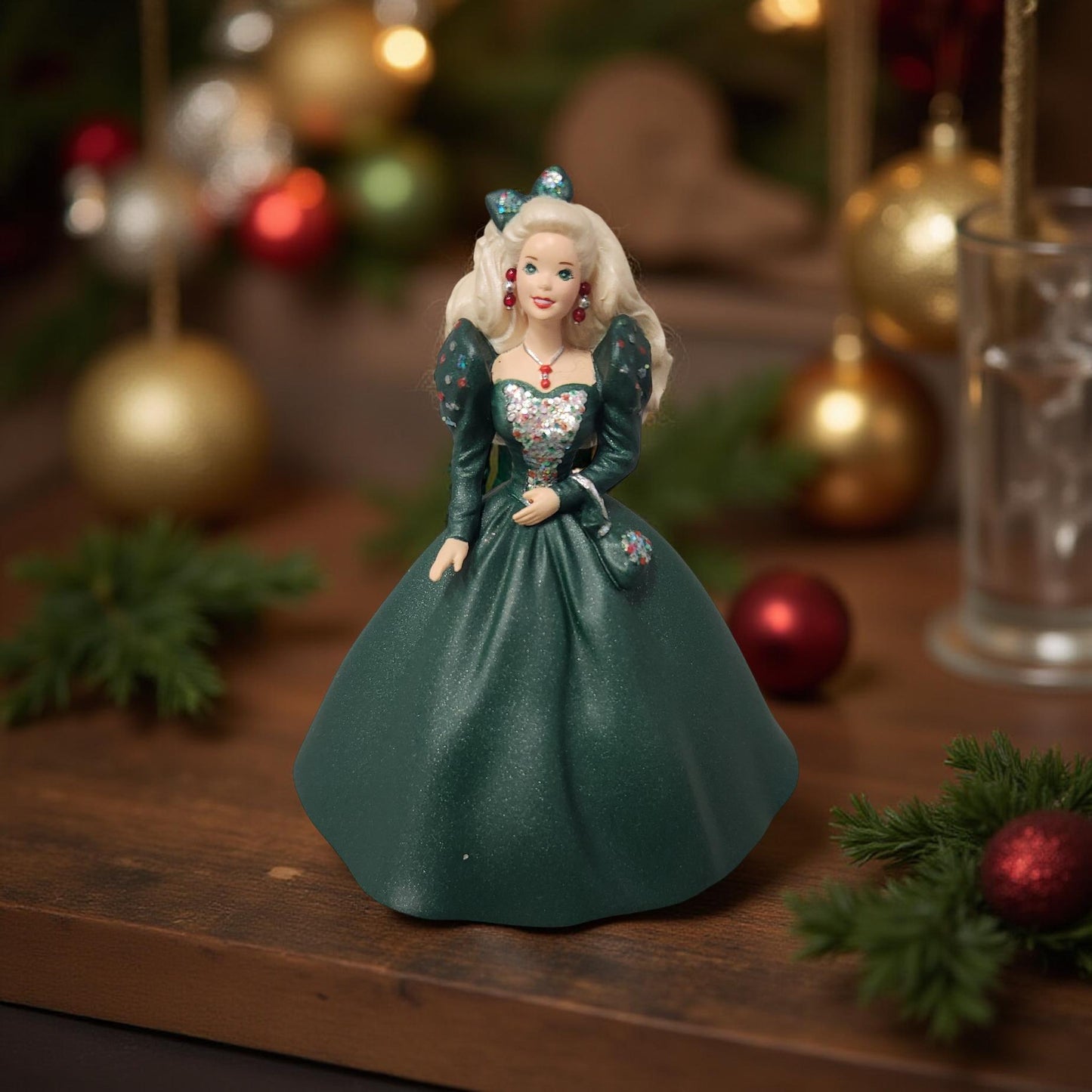1999 Collectible Barbie Holiday Ornaments - Retro Vintage Hallmark Collection