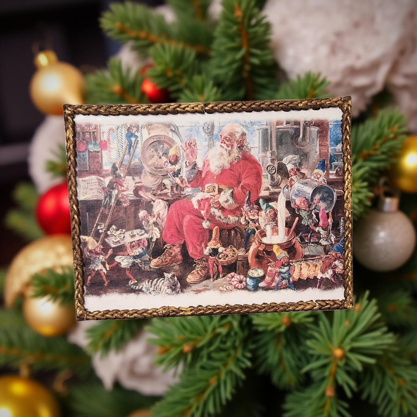 Santa's Workshop Framed Art