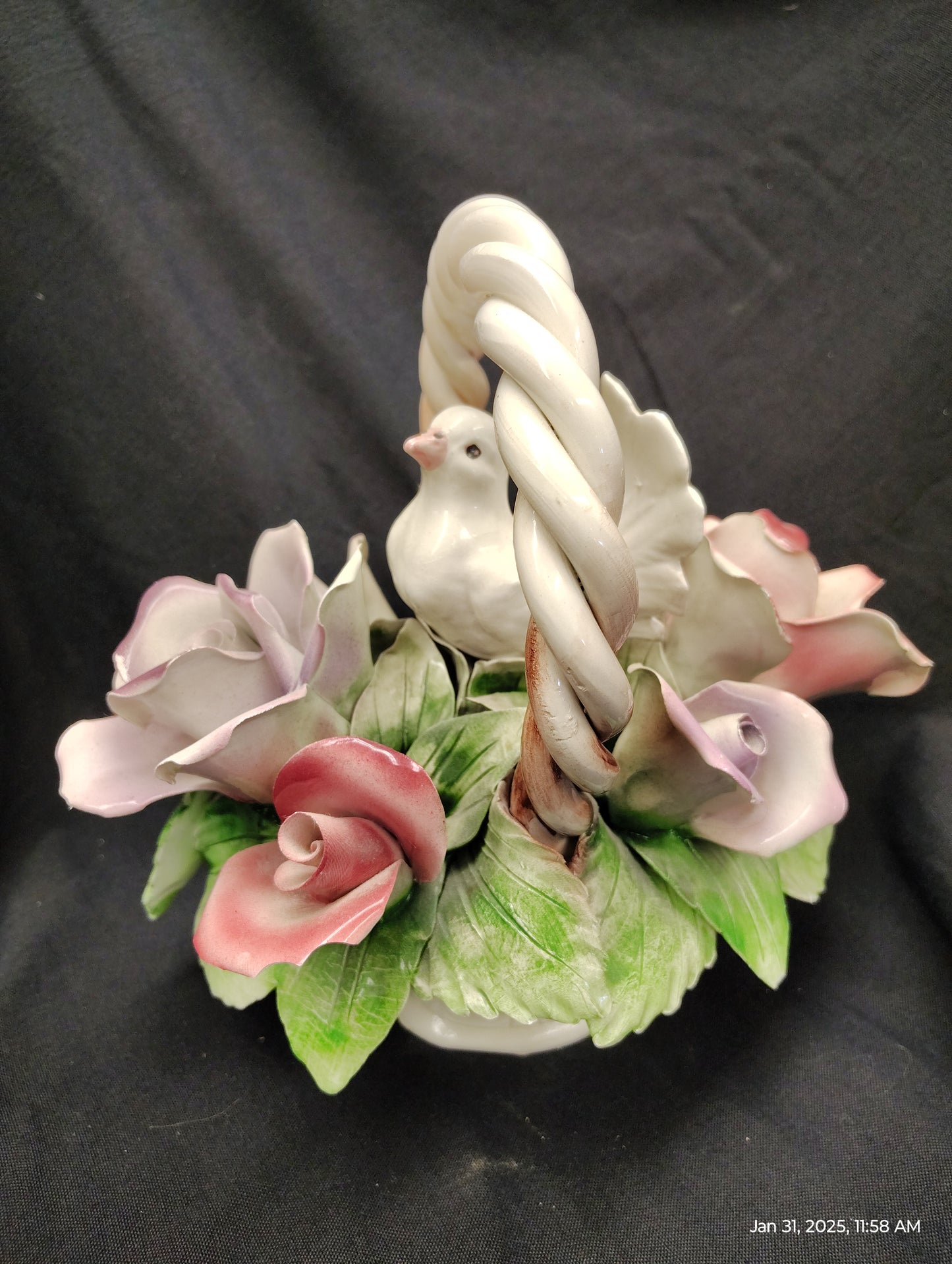 Capo Di Monte Porcelain Vases