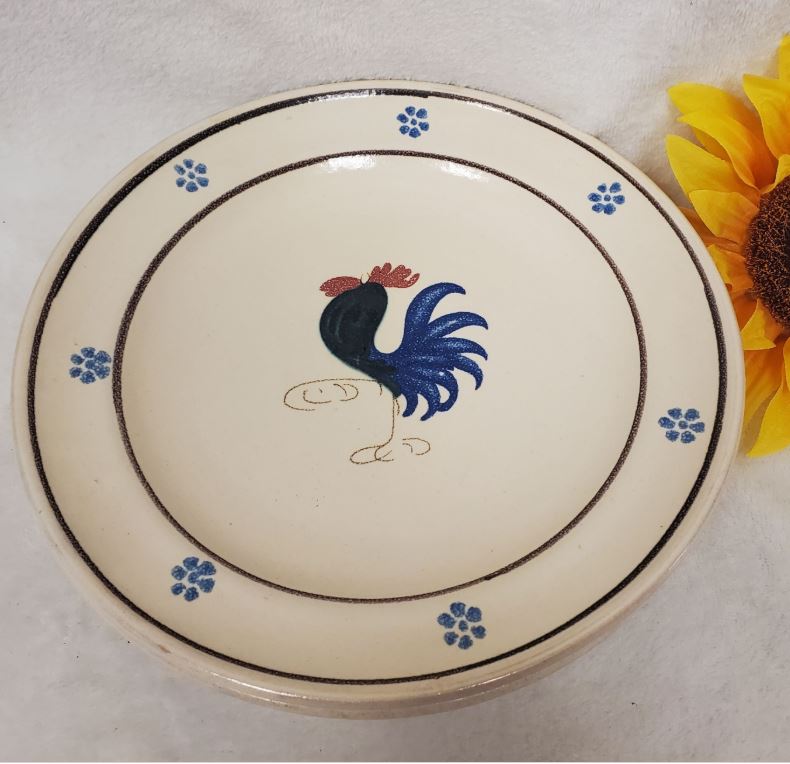 Collectible Ceramic Rooster Plate by Nicola Fasano - Farmhouse Chic