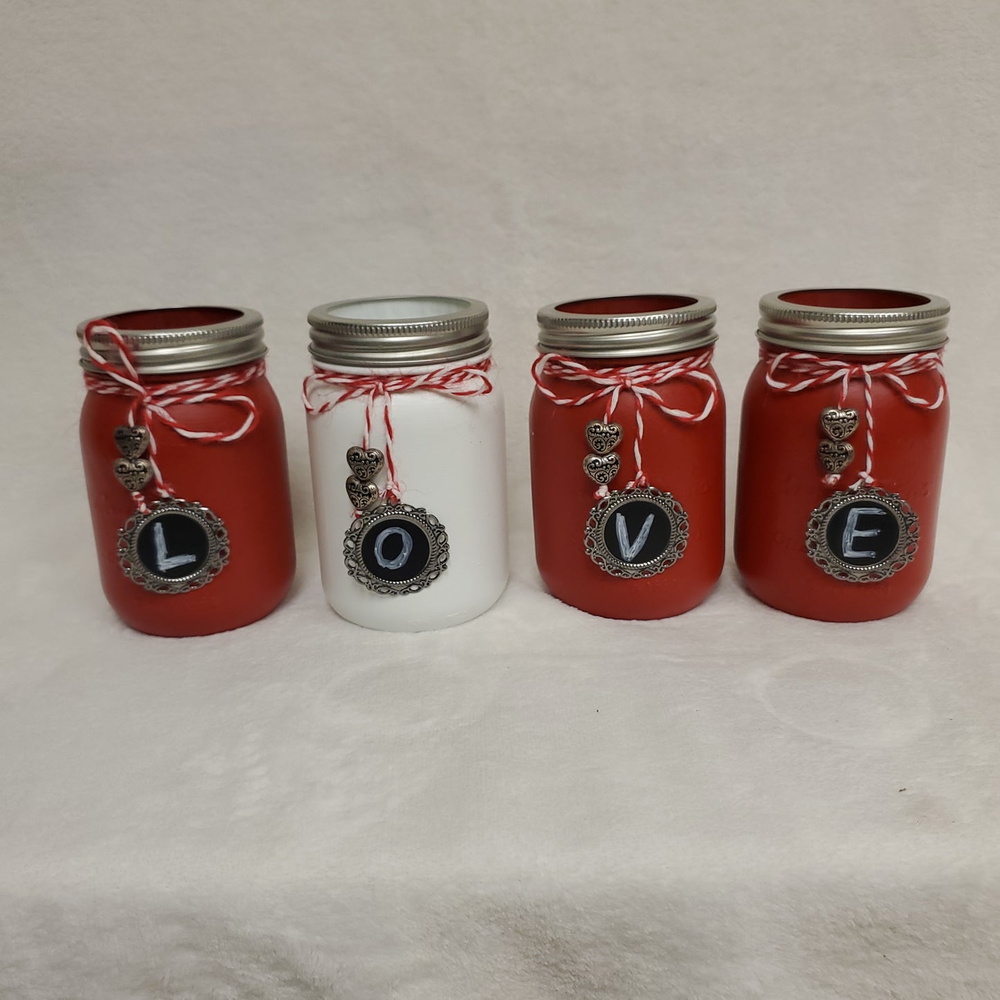 Red Chaulk board Jars