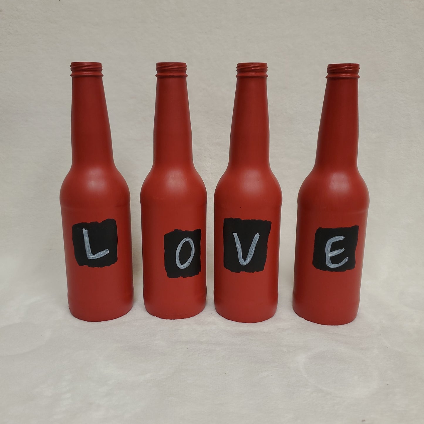Red Beer "Love" Bottles