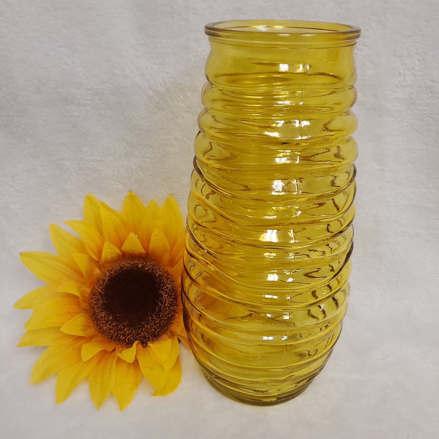 Beehive Design Yellow Vases