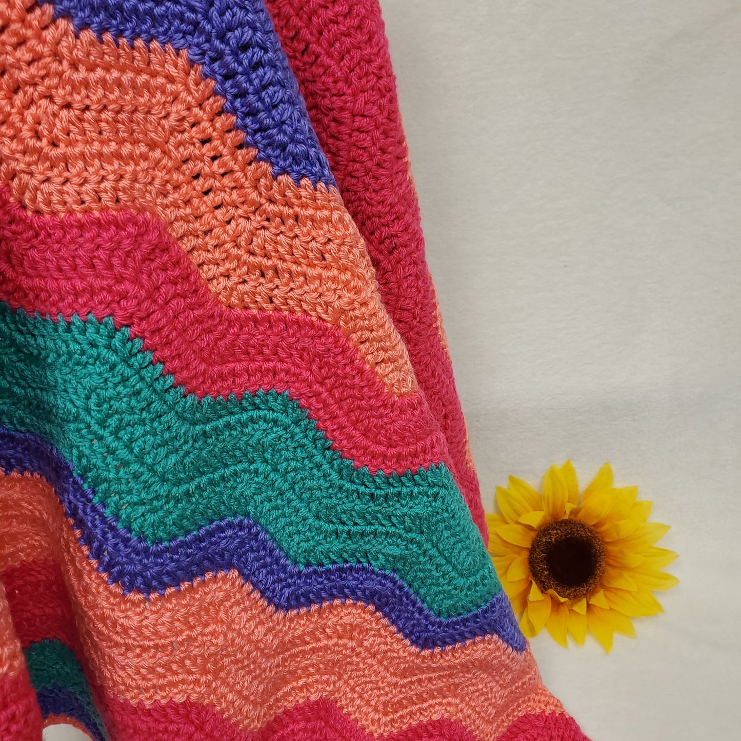 Handmade Crochet Baby Blanket - Soft & Cozy Newborn Gift