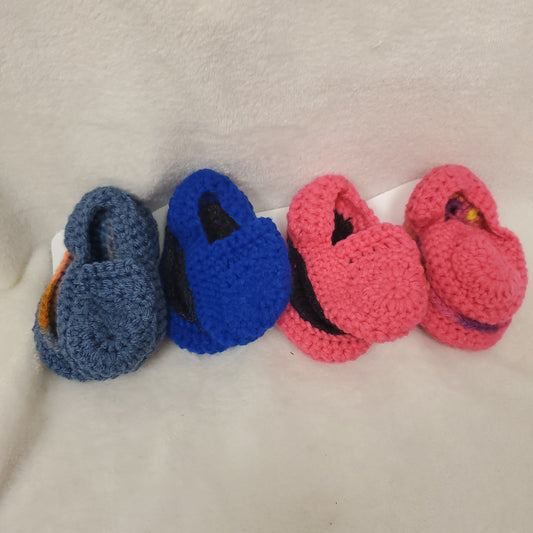 Handcrafted Infant Booties - Soft Sole Baby Shoes for 3 to 6 months