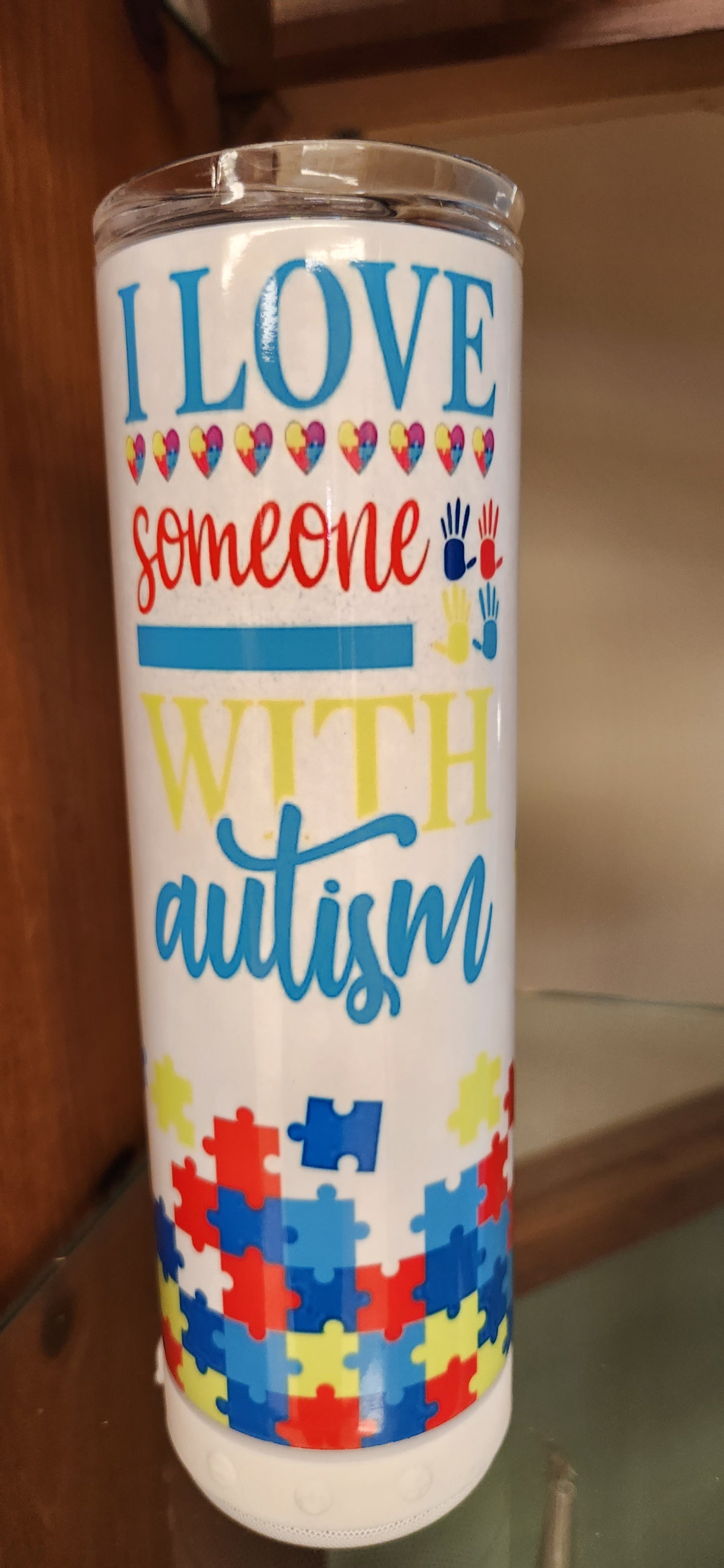 Autism Awareness Blue Tooth Tumbler