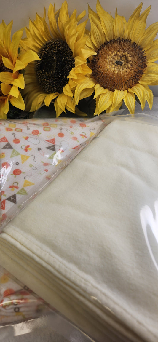 Handmade Flannel Baby Blanket - Soft & Cozy Newborn Gift