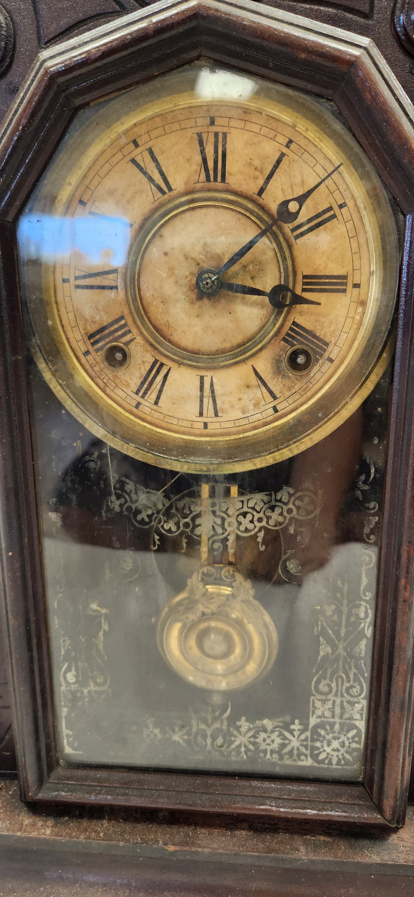 Antique 8 Day Ingraham Mantel Clock