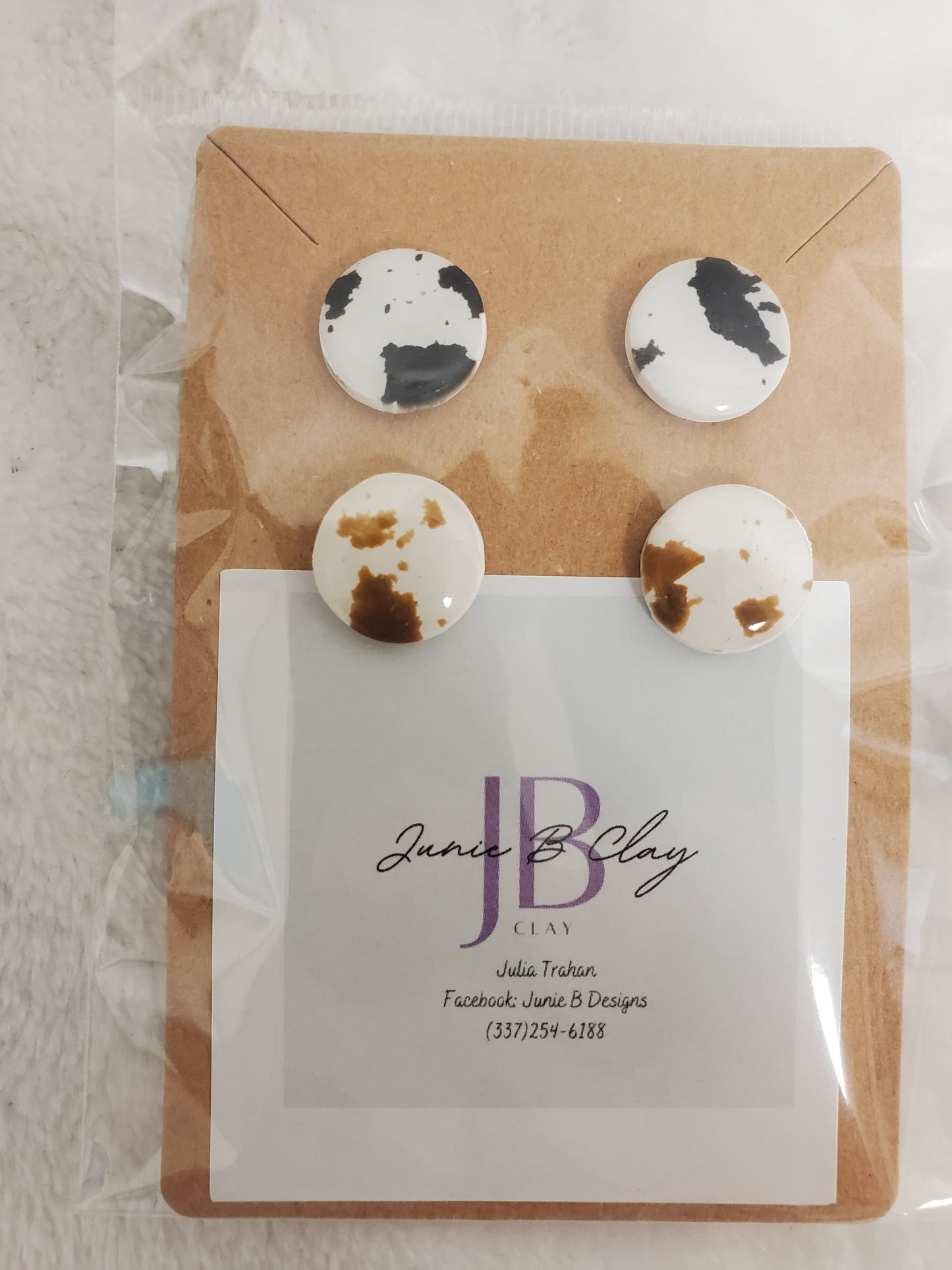 Elegant Clay Earrings