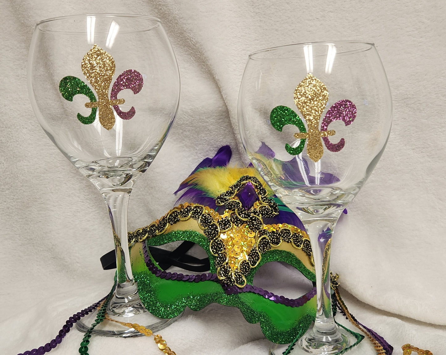 Mardi Gras Glassware