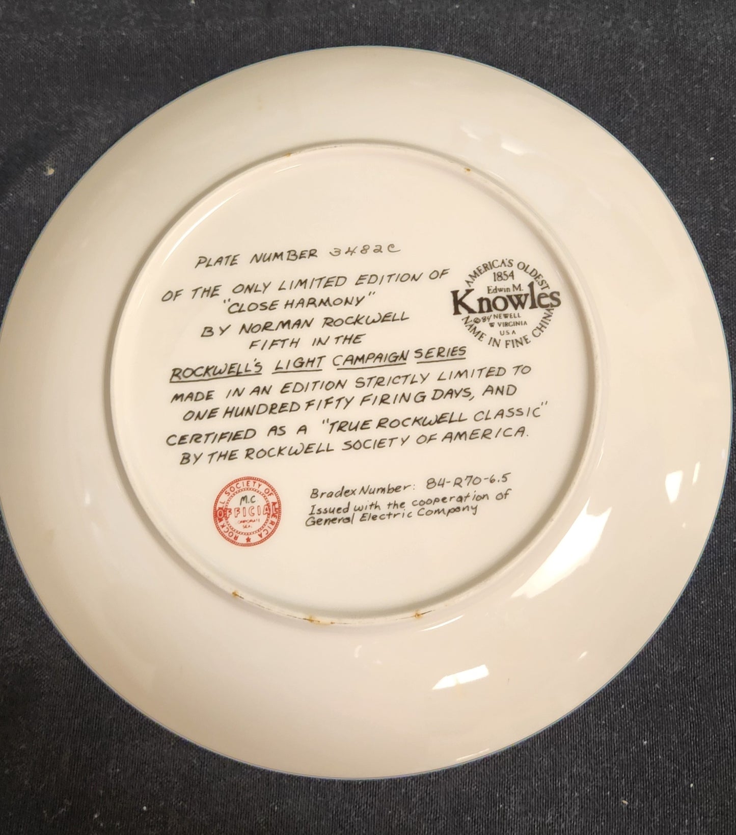 Rockwell Inspired Light Campaign Series Collector Plates - Patriotic Kitchen Decor