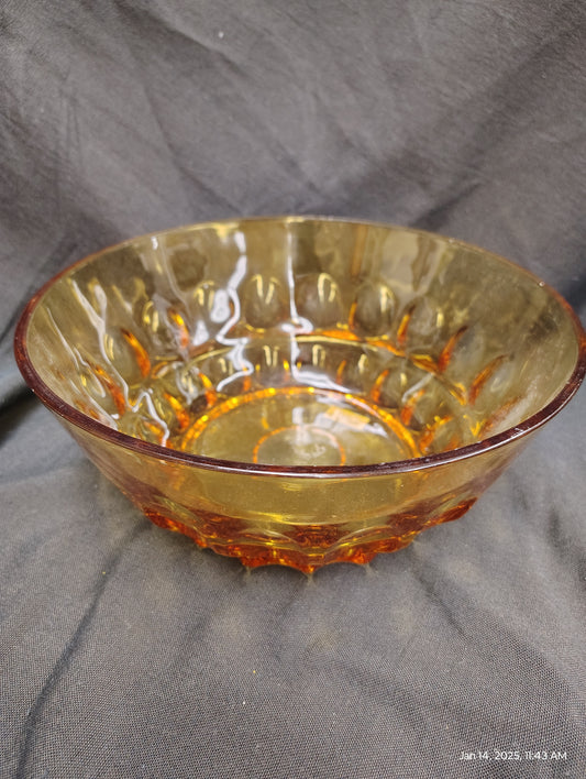 Federal Glass Thumbprint Bowl