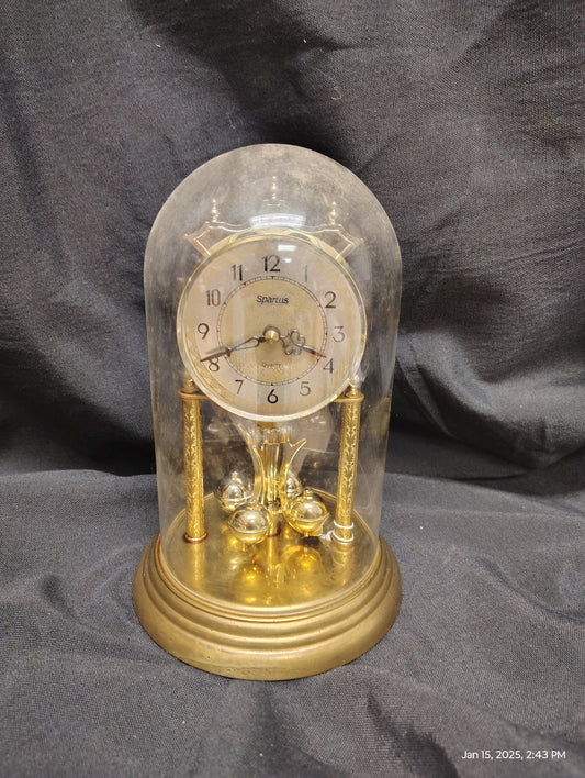 Spartus 6" Round Mantel Clock