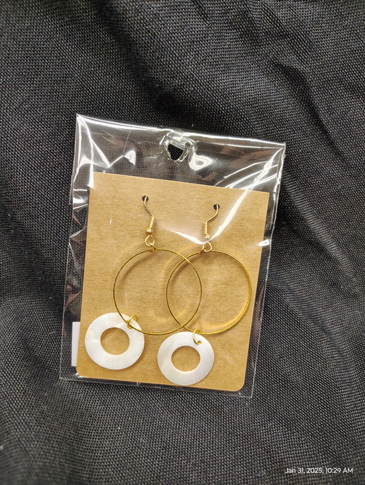 Circle Style Dangle Earrings by FL