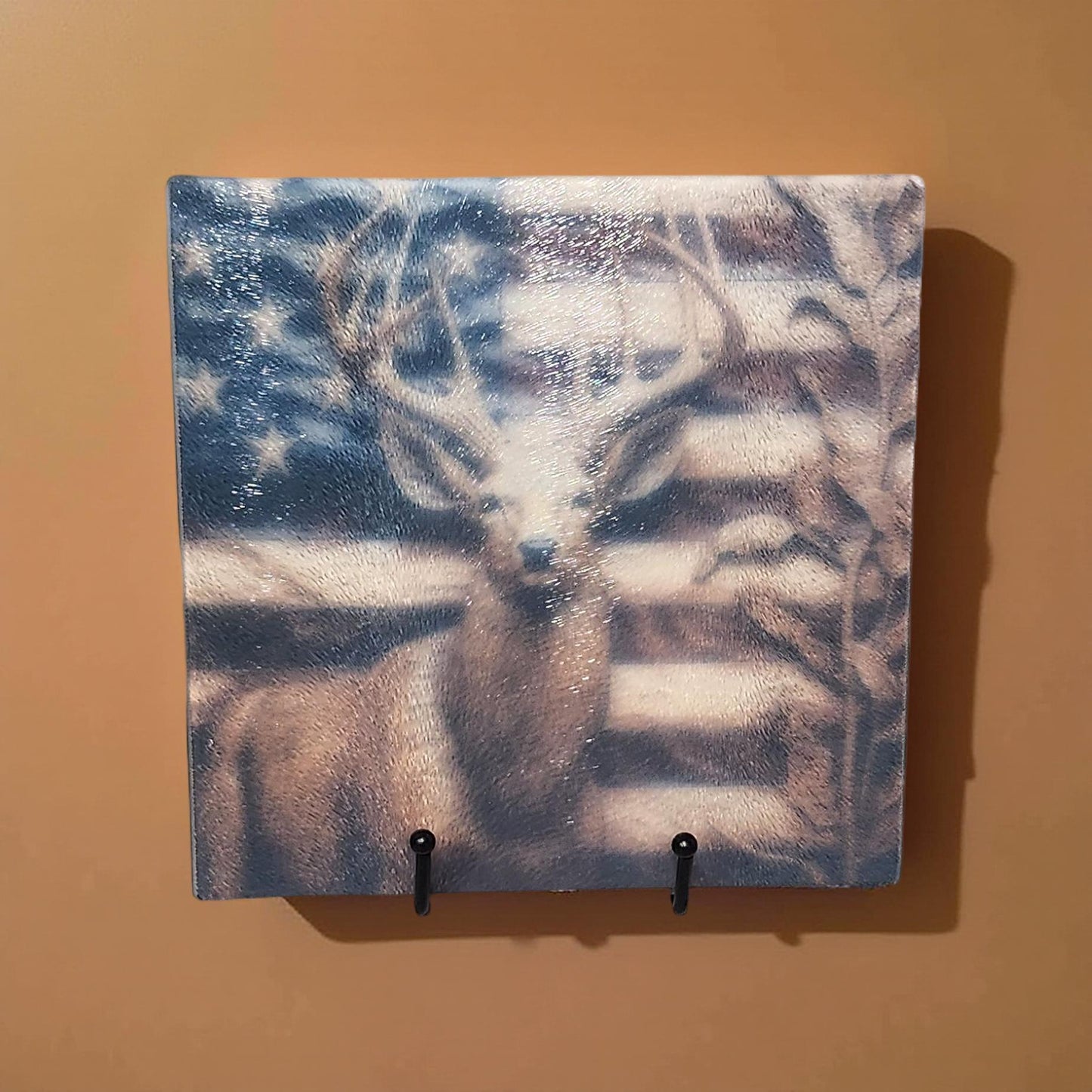 8″ Square Decorative Glass Cutting Board – Fun Images & Quotes