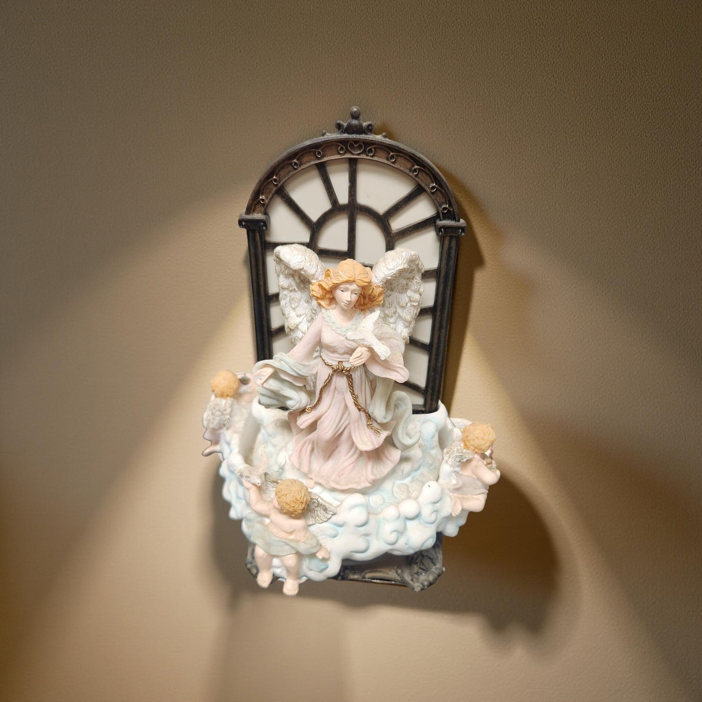 Cherub Music Box - Vintage Avon Figurine Decor