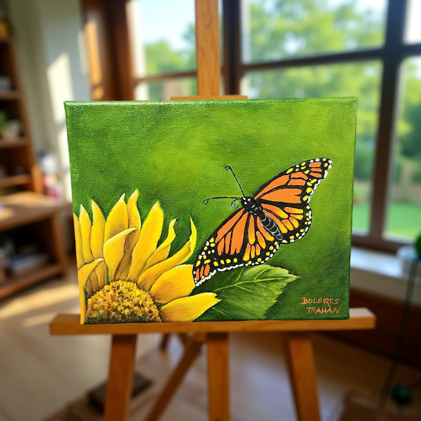 Original Sunflower Oil Painting by Delores Trahan | Nature Inspired Art