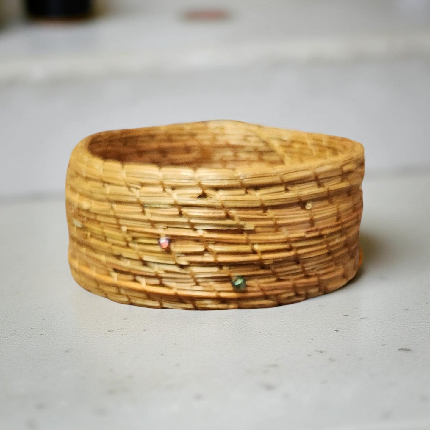 Rustic Pine Needle Basket - Handmade Storage Solution