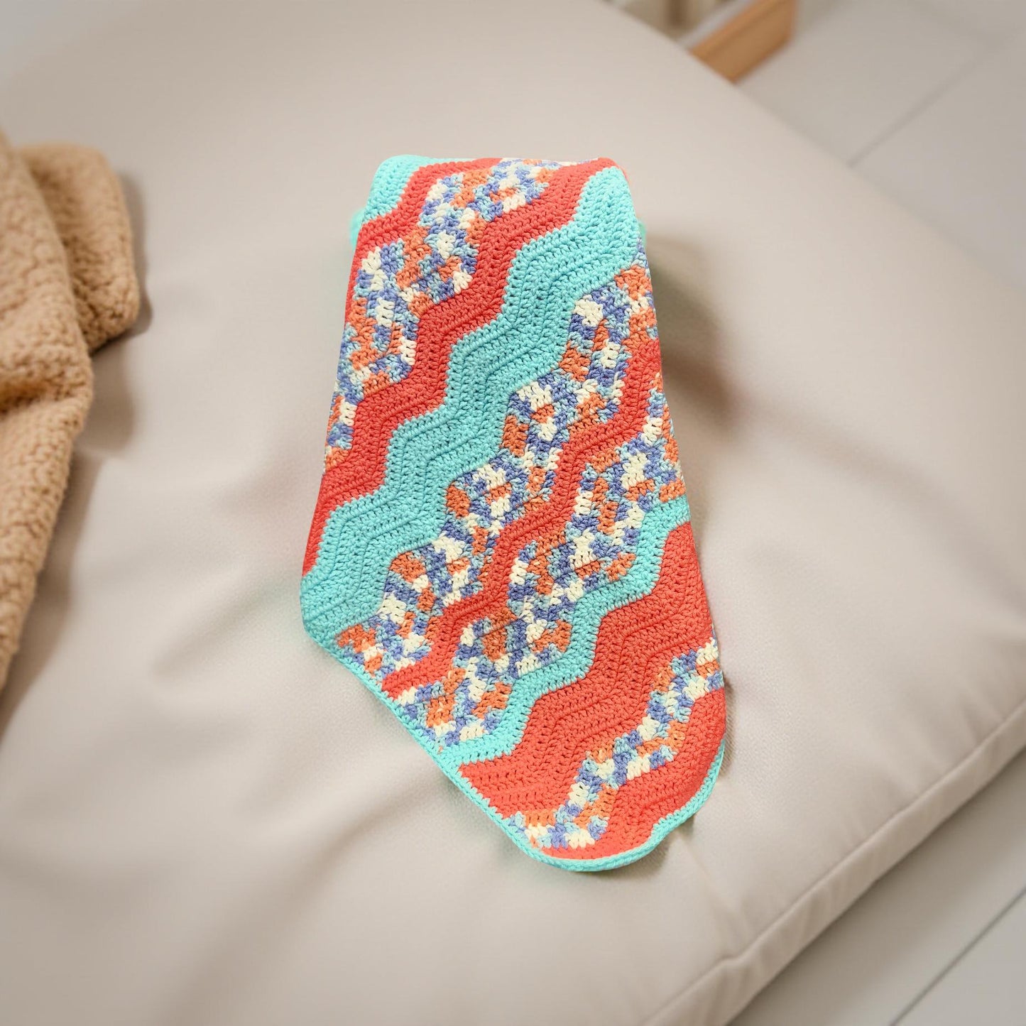 Cozy Hand-Crafted Crochet Quilt for Home Decor