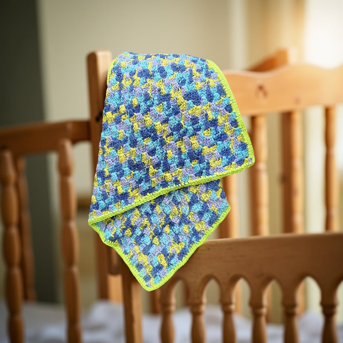 Handmade Crochet Baby Blanket - Soft & Cozy Newborn Gift