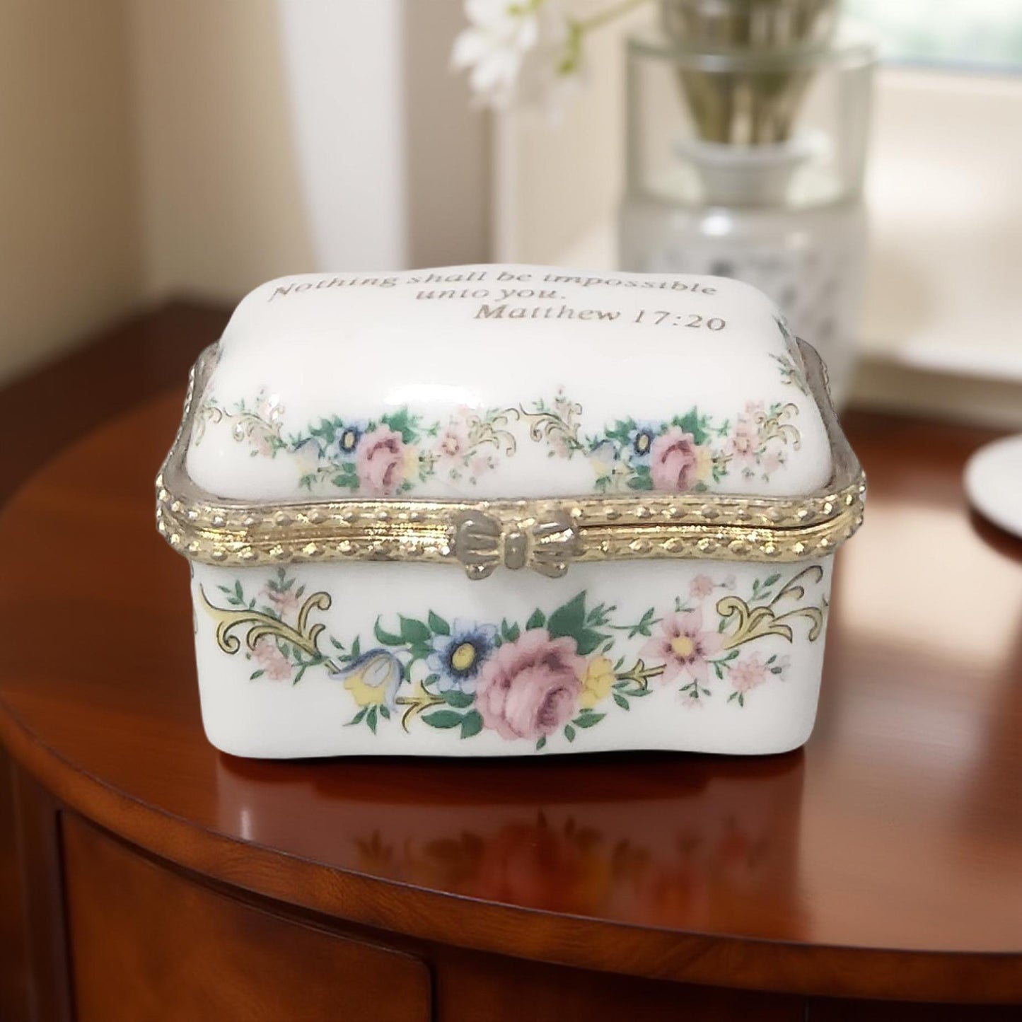 Imperial Porcelain Trinket Boxes – Matthew 17:20 & Galatians 5:25