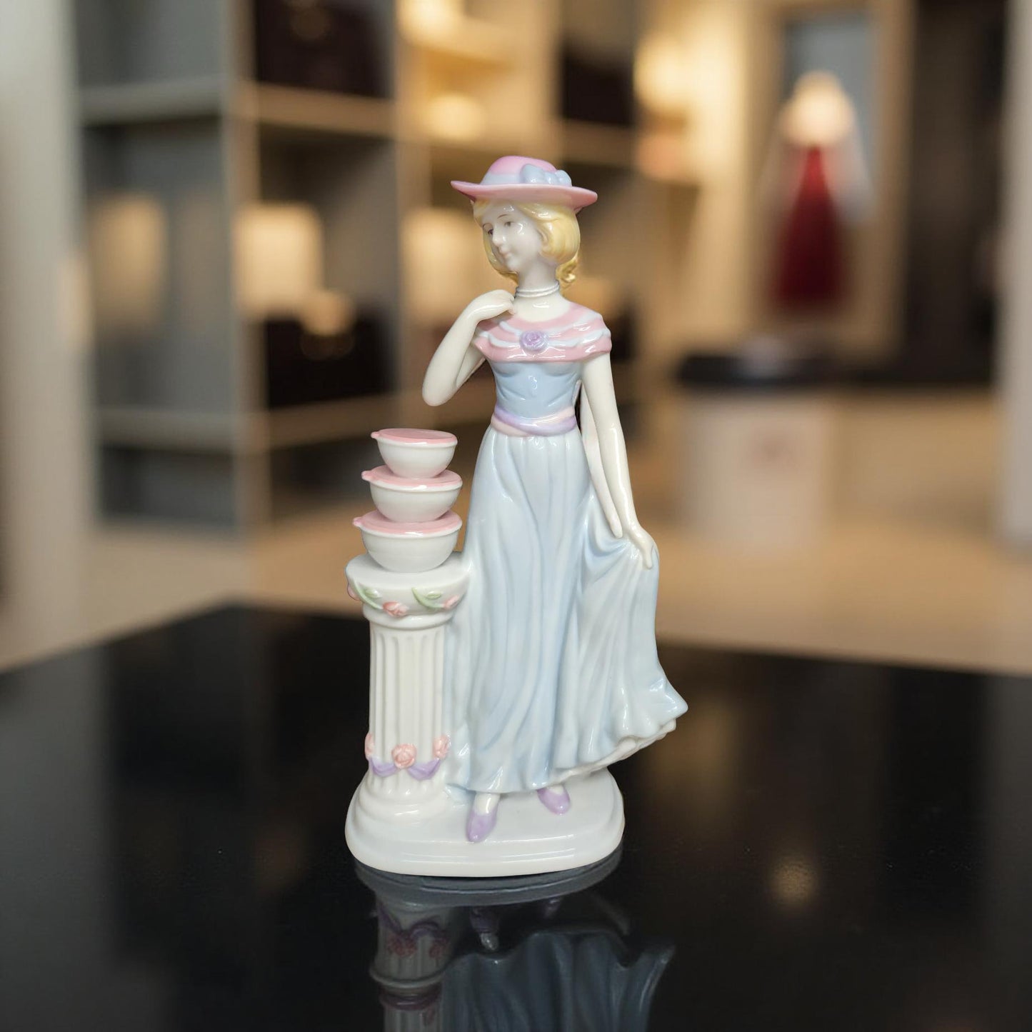 Retro Lady Suzette Tupperware Porcelain Figurine